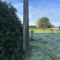 : grave stone of Selina and Charles Bracebridge in Atherstone's cemetery, courtesy of Yvonne Stone